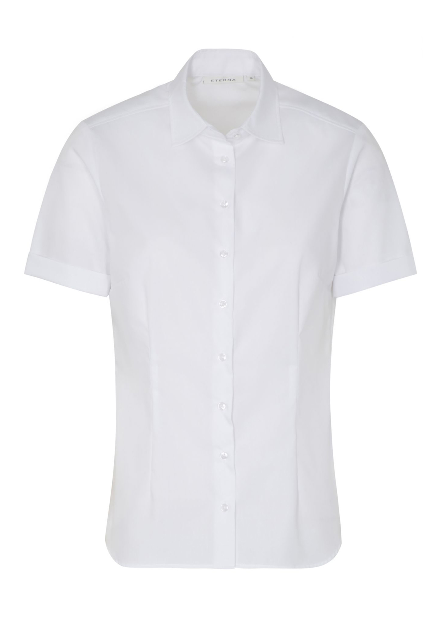 eterna bluse popeline modern fit kurzarm - weiß - 50